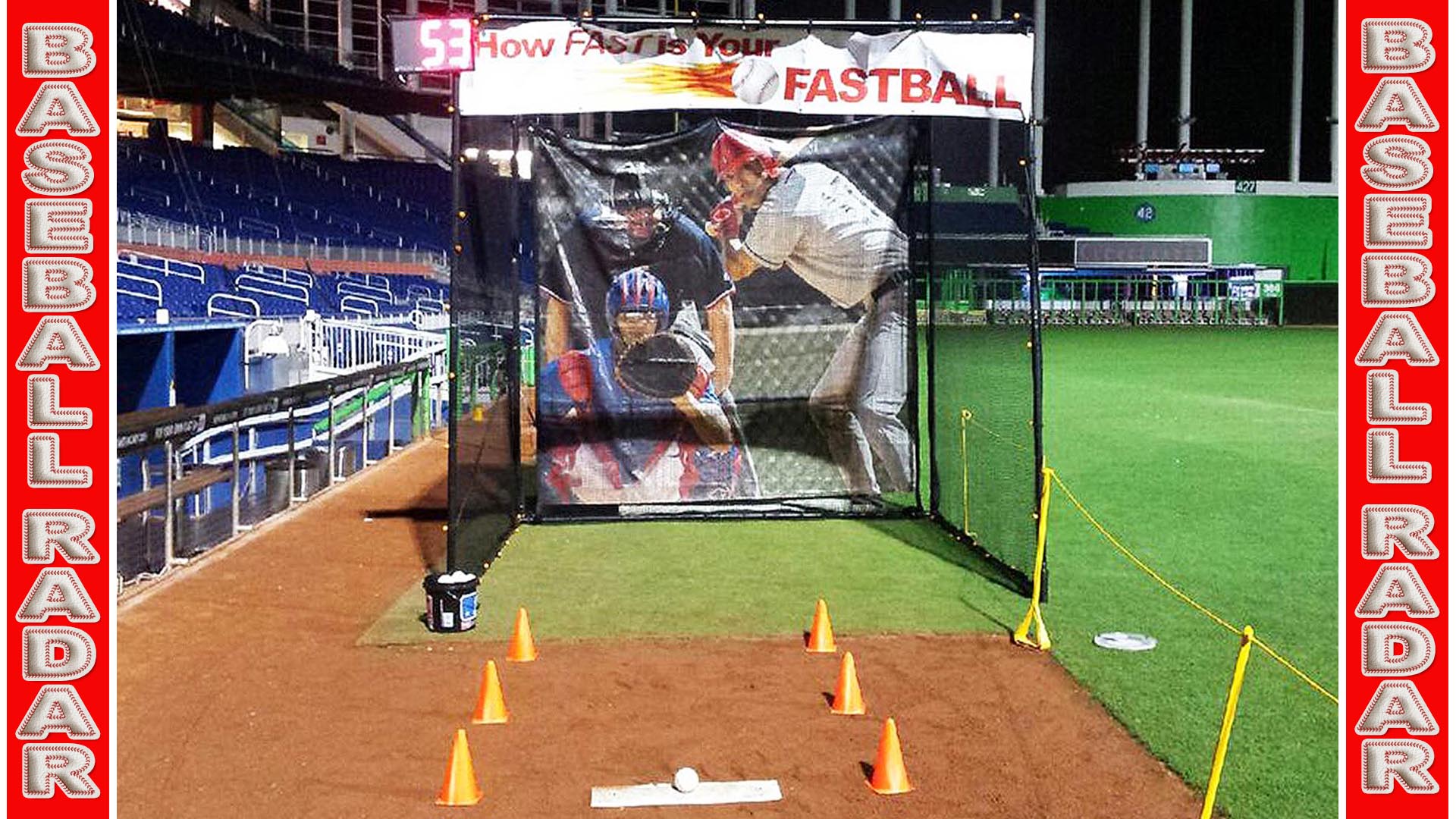 baseball speed radar pitch game rental in florida